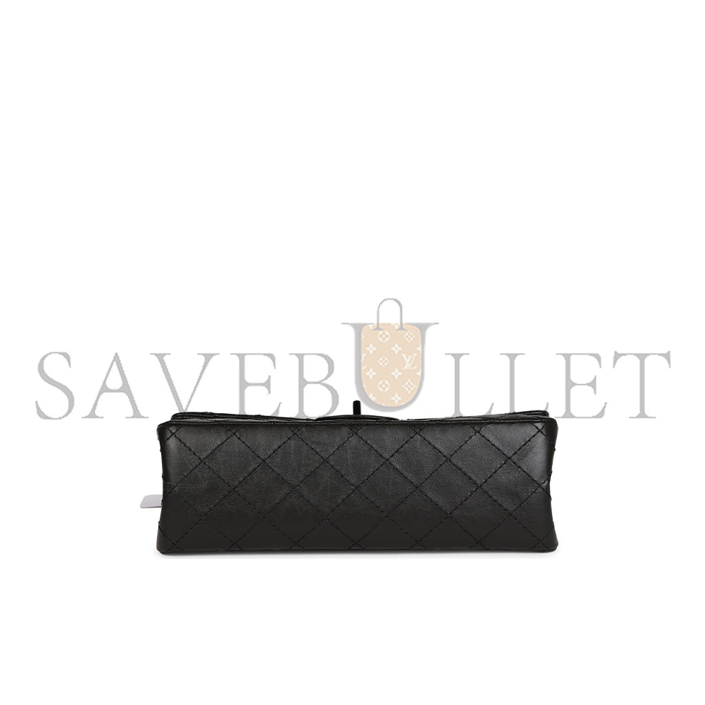 CHANEL MASTER CALFSKIN QUILTED 2.55 FLAP SO BLACK A37587 (28*19.5*7.5cm)